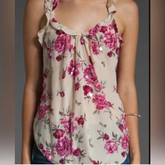 Rebecca Taylor Rose GardenBeaded Cami